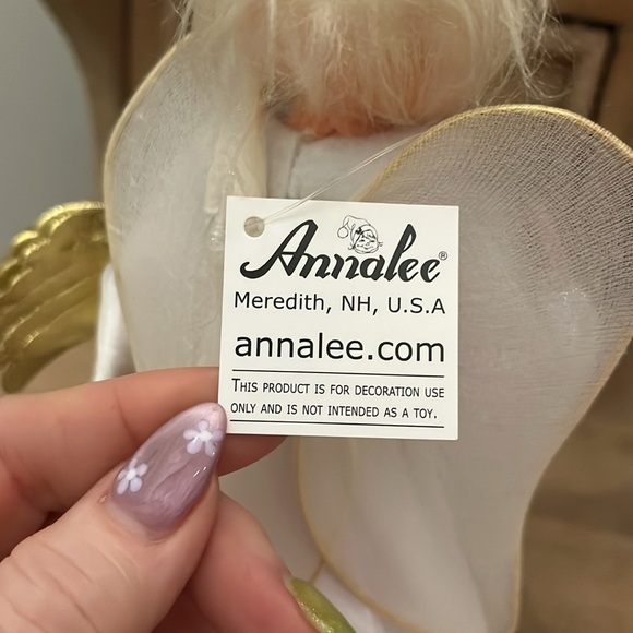 Annalee “Get Your Wings Angel” Holiday Decor Bell 9” - Picture 7 of 10